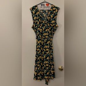 Plus Navy Dress with Lemons